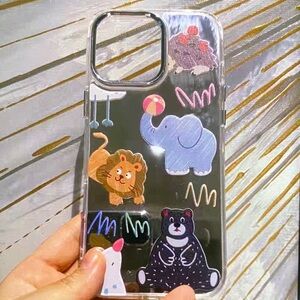 Animal-Themed Clear Phone Case